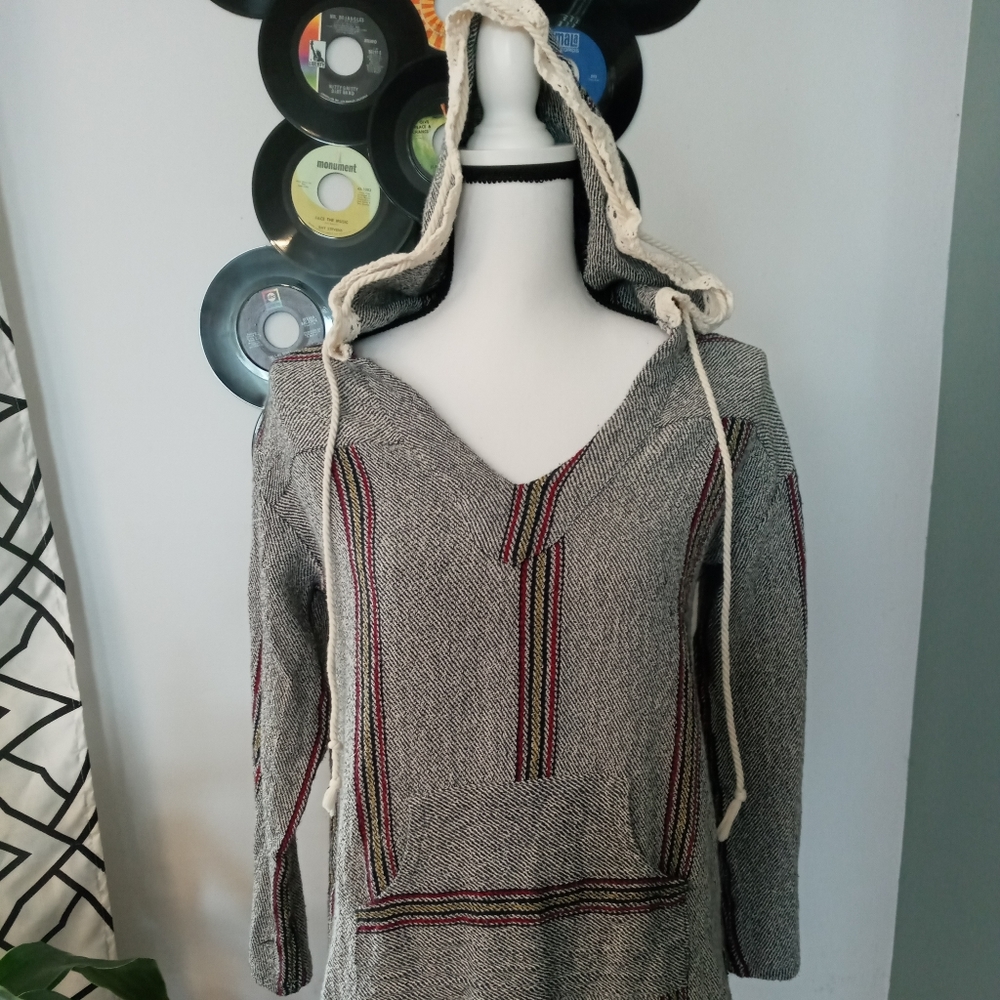 Vintage Havana 1954 Poncho Hoodie Sz S